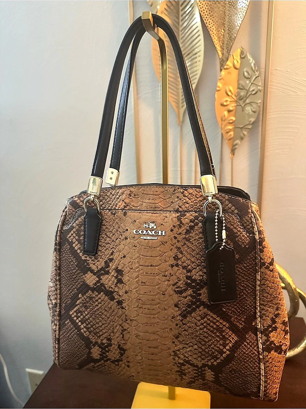 Coach Minetta Python Embossed Crossbody F35271 - Picture 4 of 16